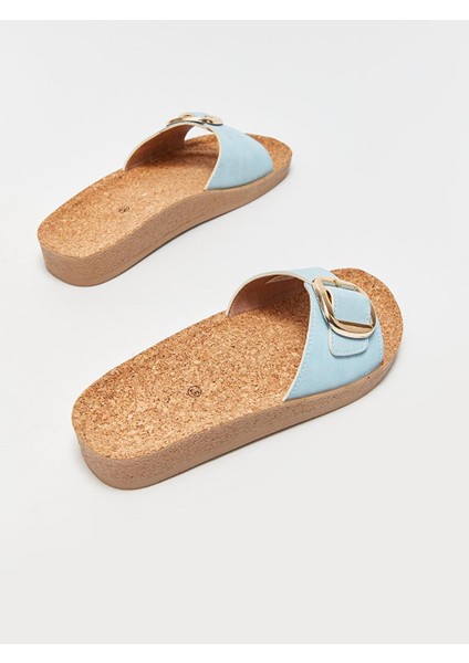 Lcw Steps Süet Görünümlü Tek Bantlı Kadın Terlik indirimleri