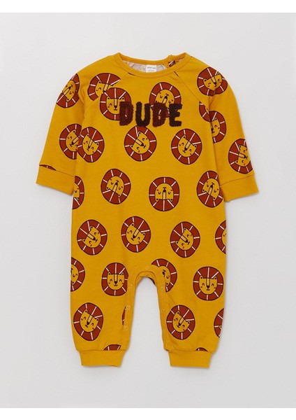 Lcw Baby Bisiklet Yaka Baskılı Erkek Bebek Tulum