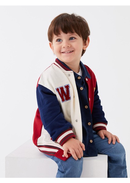 Lcw Baby Kolej Yaka Uzun Kollu Erkek Bebek Fermuarlı Sweatshirt