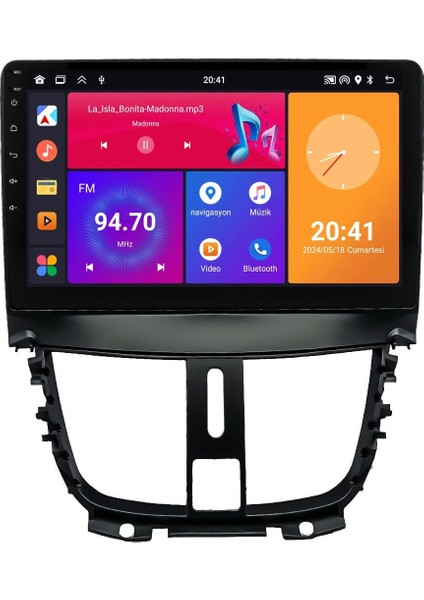 Peugeot 207 (2006-2012) Android 14 Multimedya - 2 GB Ram - 32 GB Hafıza - Carplay CRV4421XP