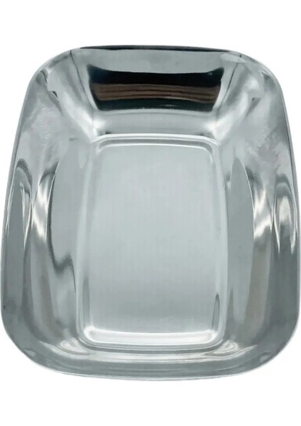 Paslanmaz Çelik Kayık Tabak Kase - Çerezlik, Meze ve Salata Kasesi Sosluk, 17 Cm, 2 Adet Büyük fırsatları