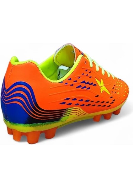Krampon Çim Saha Halı Saha Futbol Ayakkabısı Turuncu Sarı modelleri