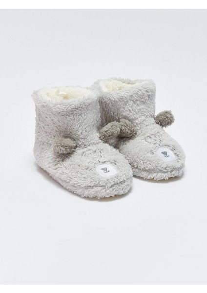 Lcw Steps 3D Aplike Detaylı Nakışlı Erkek Bebek Ev Botu