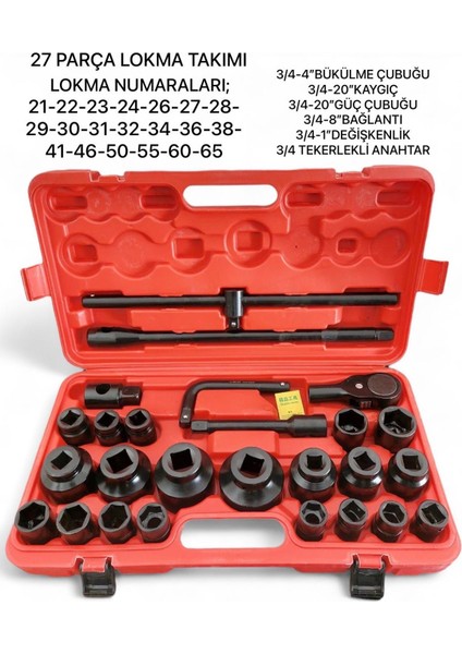 Melzohome 27 Parça Lokma Takımı