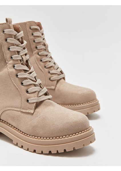 Lcw Steps Deri Görünümlü Bağcıklı Kadın Bot modelleri