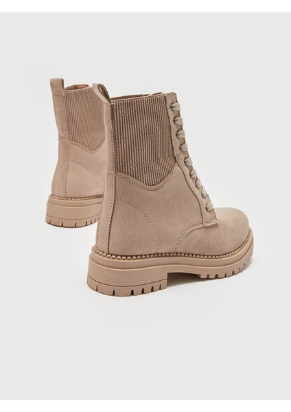 Lcw Steps Deri Görünümlü Bağcıklı Kadın Bot indirimleri