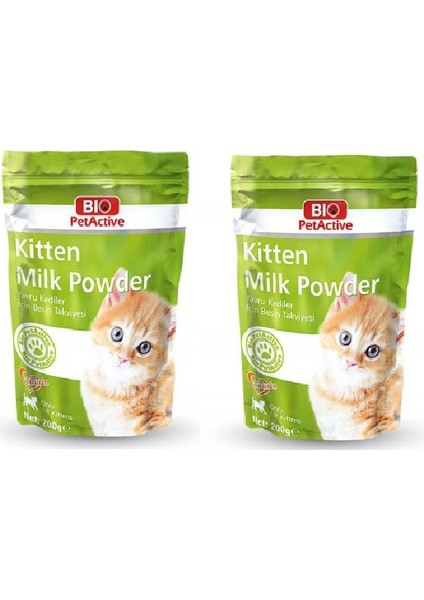 Kitten Milk Powder Yavru Kedi Süt Tozu 200 Gr. x 2 Adet