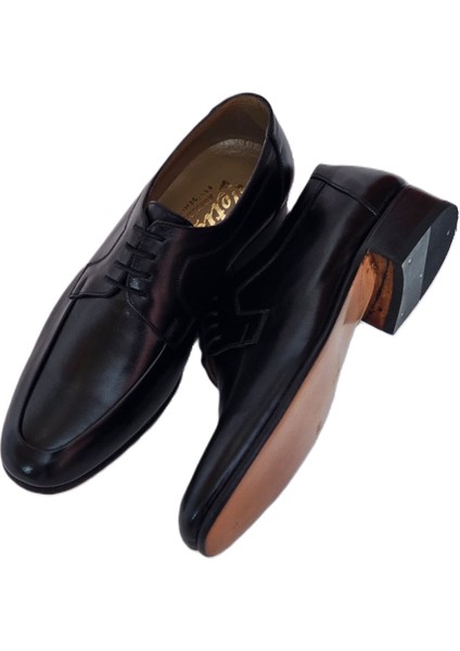 Erkek Tamamen El Yapımı Içi Dışı Hakiki Deri Kösele Taban Rok Erkek Klasik Ayakkabı