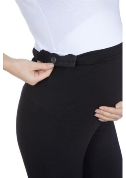 Nt Kadın Beli Ayarlanabilir Siyah Pamuklu Likralı Hamile Tayt fırsatları