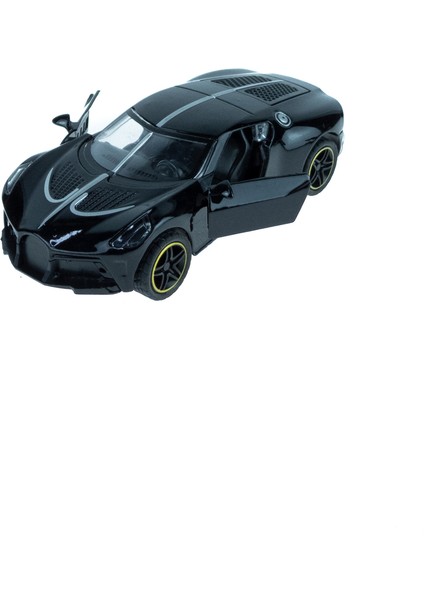 Oyuncak Metal Çek Bırak Süper Sport Araba Siyah 11 cm