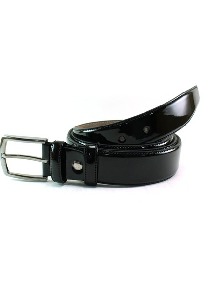 Büyük Beden Kemer Siyah Rugan 23030