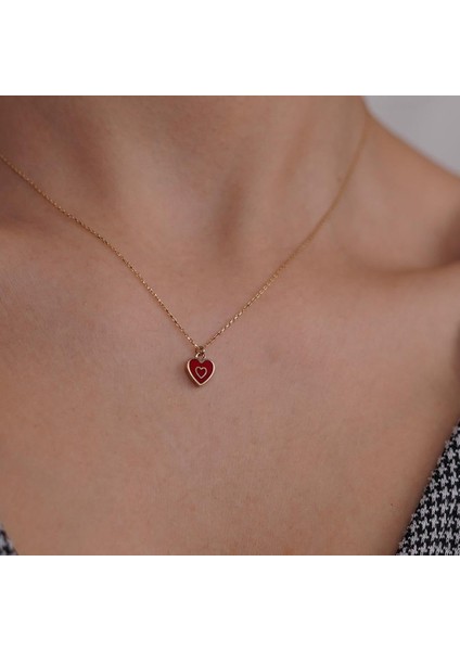 Mineli Kalp Kolye modelleri