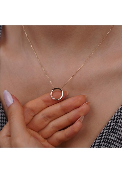 Taşlı Halka Kolye fiyatları