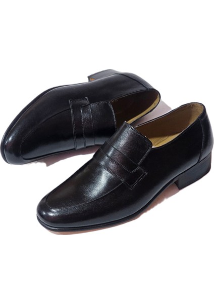 Erkek Tamamen El Yapımı Içi Dışı Hakiki Deri Kösele Taban Rok Erkek Klasik Ayakkabı