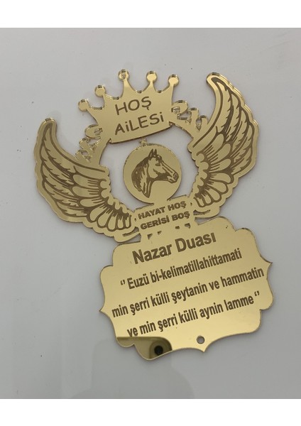 Kişiye Özel Araba Süsü Pleksi Dikiz Aynası Süsü Nazar Duası