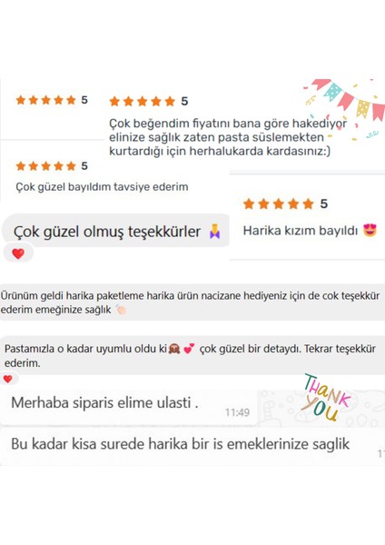 Sevimli Tavşan Temalı Kişiye Özel Kız Çocuk Doğum Günü Pasta Parti Süsü (19X19CM) indirimleri