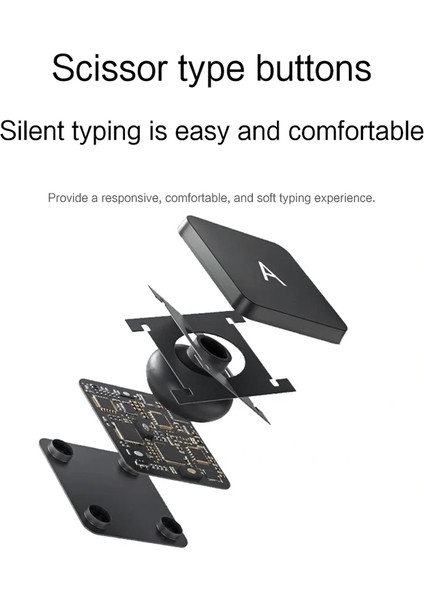 Ipad Pro 11 Inç M4 Çipli 2024 Uyumlu Magic Keyboard Touchpad Işıklı Klavyeli Kılıf
