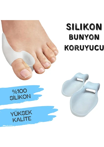 Ayak Baş Parmak Koruyucu Silikon Makaralı Bunyon Yüksek Kalite Halluks Walgus Makarası