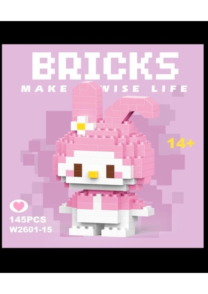 Bricks 3D Yapboz LEGO Puzzle Yapı Oyuncakları Cinnamoroll Kuromi My Melody