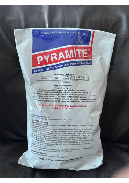 Pyramite 25WP 1 kg Kedi, Köpek, Tavşan, Tavuk Için Bit Ikene Kırmızı Örümceğe Son