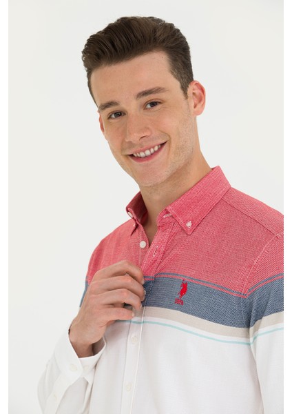 Erkek Kırmızı Gömlek Desenli 50263129-VR030 fiyatları
