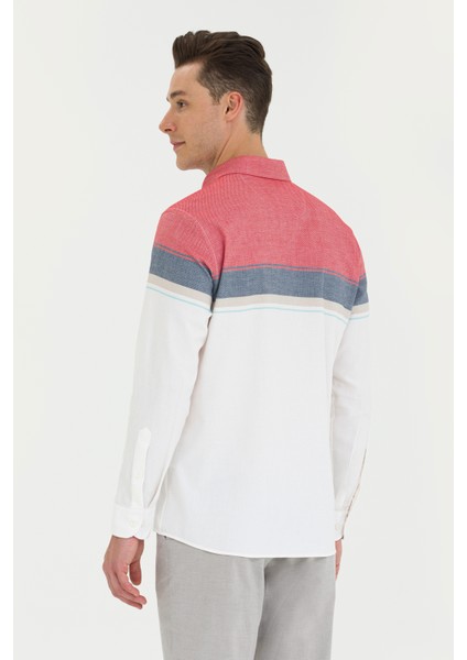 Erkek Kırmızı Gömlek Desenli 50263129-VR030 indirimleri