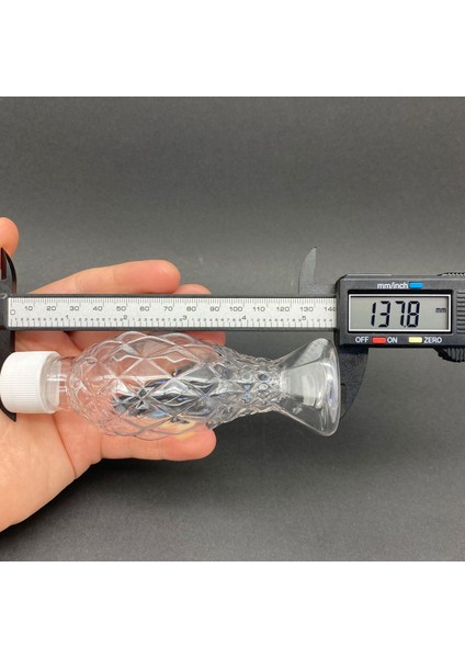100 cc Balıksırtı Şişe - Beyaz Kapaklı- Kapaklı Plastik Şişe x 10 Adet