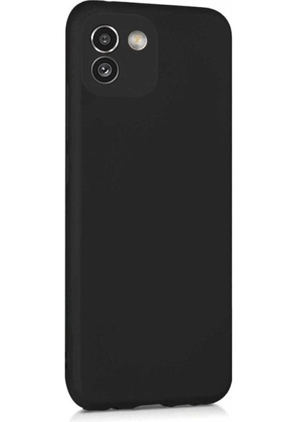 Samsung Galaxy A03 Uyumlu Kılıf Kamera Korumalı Silikon Zore Biye Arka Kapak