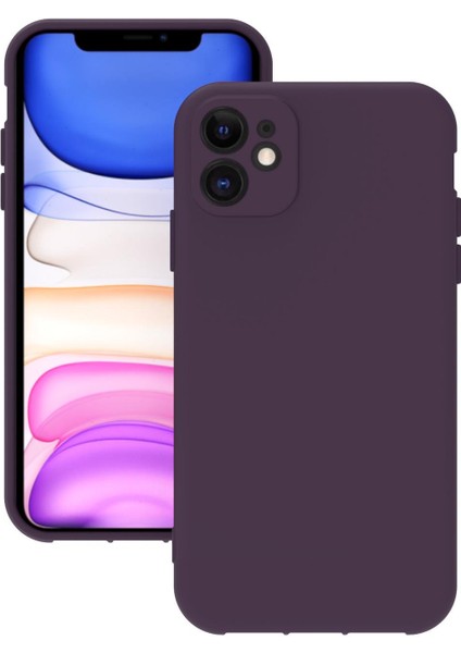 iPhone 11 Uyumlu Kılıf Kamera Korumalı Silikon Zore Biye Arka Kapak