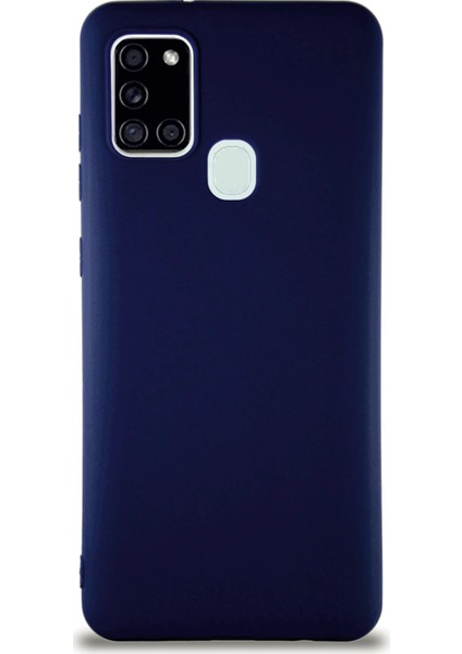 Samsung Galaxy A21S Uyumlu Kılıf Kamera Korumalı Silikon Zore Biye Arka Kapak