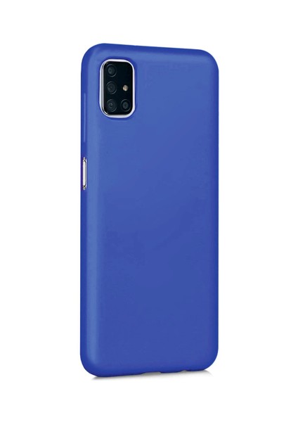Samsung Galaxy M51 Uyumlu Kılıf Kamera Korumalı Silikon Zore Biye Arka Kapak