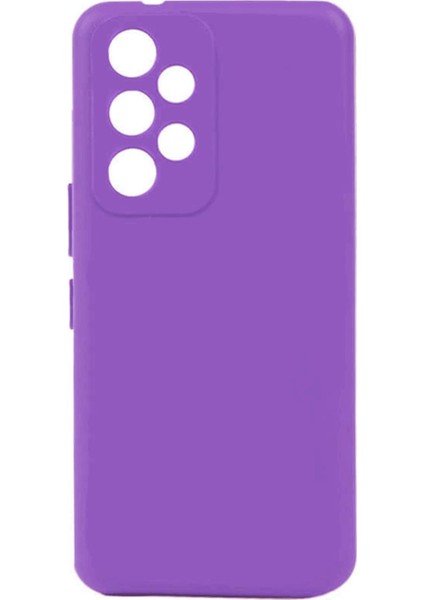 Samsung Galaxy A52 Uyumlu Kılıf Kamera Korumalı Silikon Zore Biye Arka Kapak