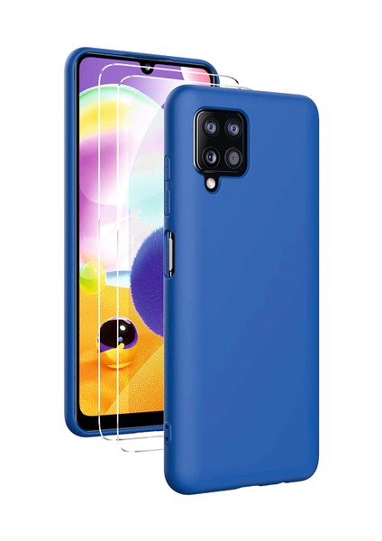 Samsung Galaxy M32 Uyumlu Kılıf Kamera Korumalı Silikon Zore Biye Arka Kapak