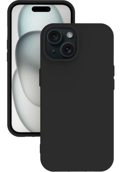 Apple iPhone 15 Uyumlu Kılıf Kamera Korumalı Silikon Zore Biye Arka Kapak