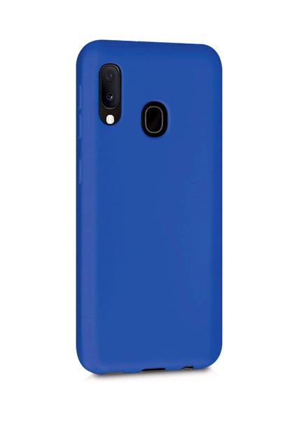 Samsung Galaxy A30 Uyumlu Kılıf Kamera Korumalı Silikon Zore Biye Arka Kapak