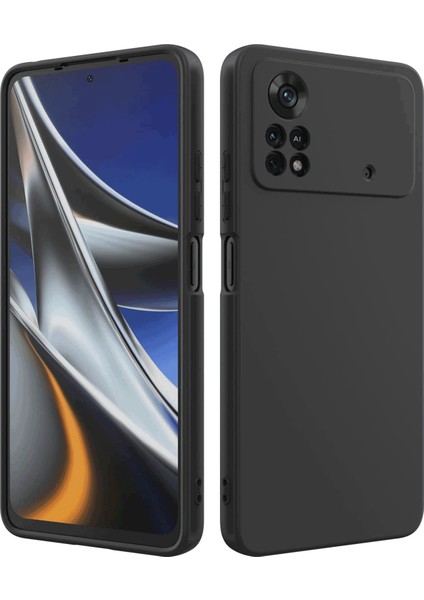 Xiaomi Poco X4 Pro 5g Uyumlu Kılıf Kamera Korumalı Silikon Zore Biye Arka Kapak