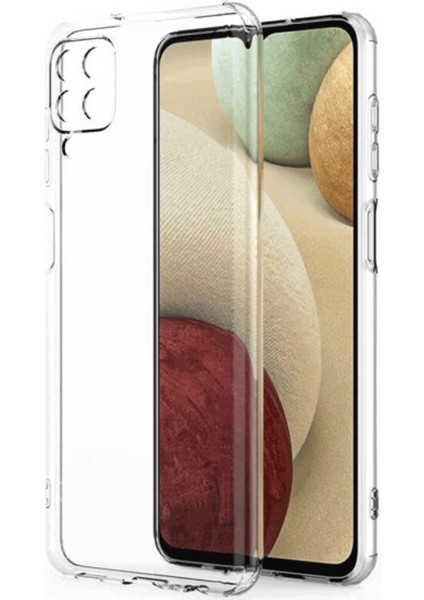 Samsung Galaxy A12 Uyumlu Kılıf Kamera Korumalı Silikon Zore Biye Arka Kapak