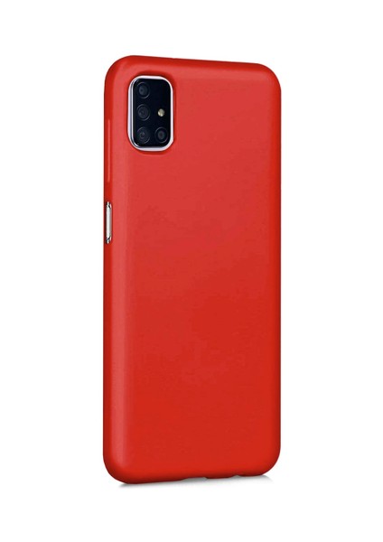 Samsung Galaxy M51 Uyumlu Kılıf Kamera Korumalı Silikon Zore Biye Arka Kapak
