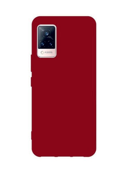 Vivo V21 Uyumlu Kılıf Kamera Korumalı Silikon Zore Biye Arka Kapak