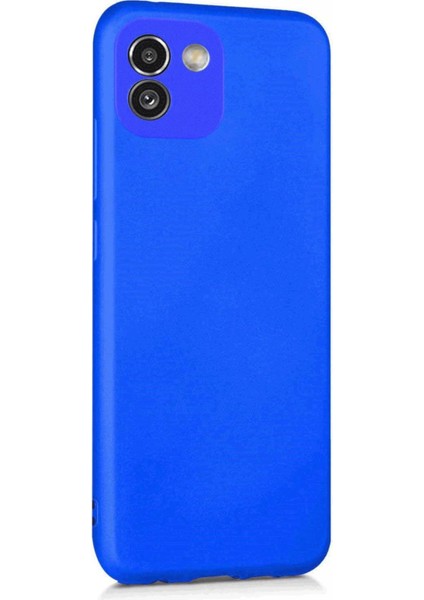 Samsung Galaxy A03 Uyumlu Kılıf Kamera Korumalı Silikon Zore Biye Arka Kapak