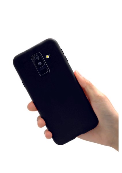 Samsung Galaxy J8 Uyumlu Kılıf Kamera Korumalı Silikon Zore Biye Arka Kapak