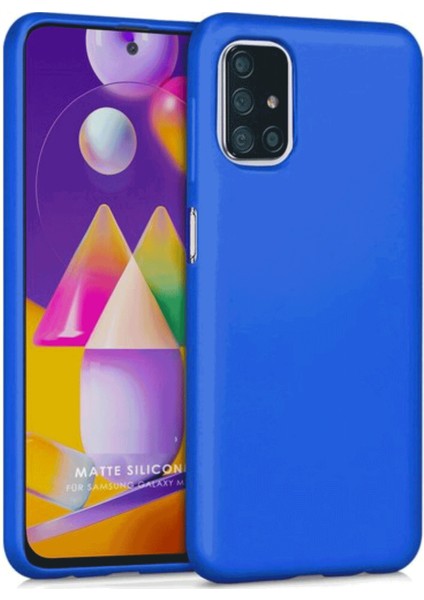 Samsung Galaxy M31S Uyumlu Kılıf Kamera Korumalı Silikon Zore Biye Arka Kapak