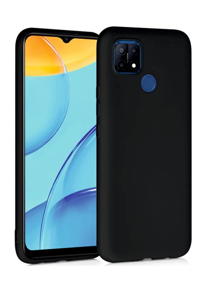 Oppo A15S Uyumlu Kılıf Kamera Korumalı Silikon Zore Biye Arka Kapak