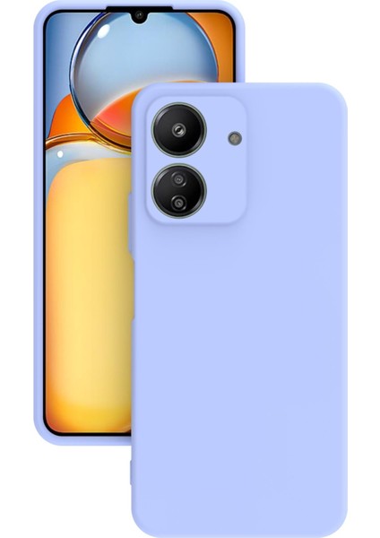 Xiaomi Redmi 13C Uyumlu Kılıf Kamera Korumalı Silikon Zore Biye Arka Kapak
