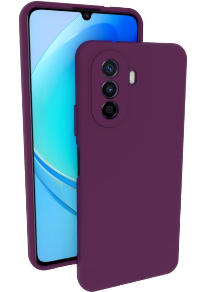 Huawei Nova Y70 Uyumlu Kılıf Kamera Korumalı Silikon Zore Biye Arka Kapak