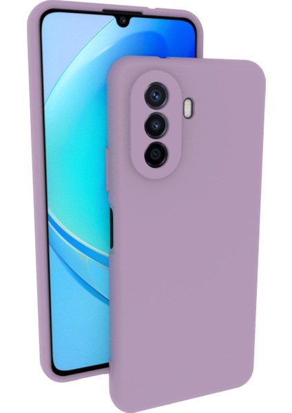 Huawei Nova Y70 Uyumlu Kılıf Kamera Korumalı Silikon Zore Biye Arka Kapak