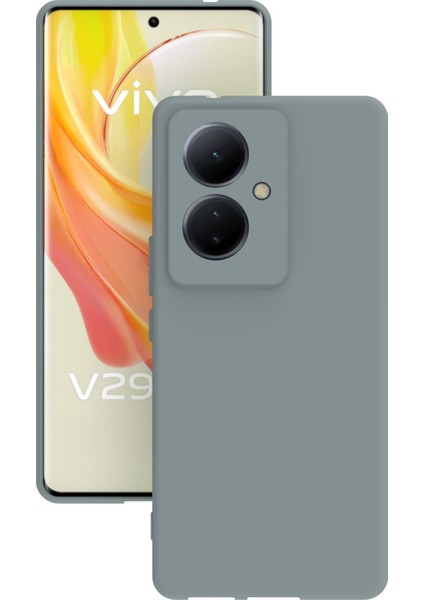 Vivo V29 Lite 5g Uyumlu Kılıf Kamera Korumalı Silikon Zore Biye Arka Kapak