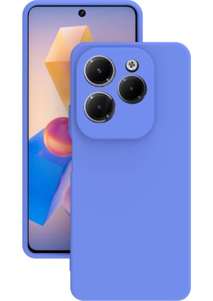 Infinix Hot 40I Uyumlu Kılıf Kamera Korumalı Silikon Zore Biye Arka Kapak