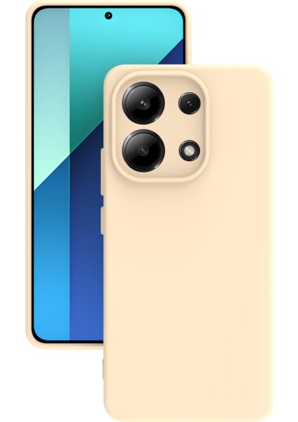 Xiaomi Redmi Note 13 4g Uyumlu Kılıf Kamera Korumalı Silikon Zore Biye Arka Kapak