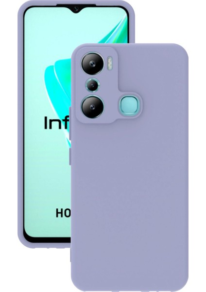 Infinix Hot 20I Uyumlu Kılıf Kamera Korumalı Silikon Zore Biye Arka Kapak